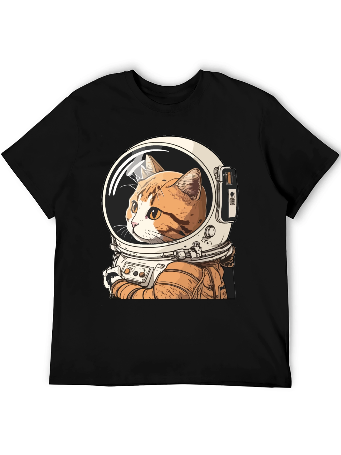 Cat Astronaut Graphic T-Shirt
