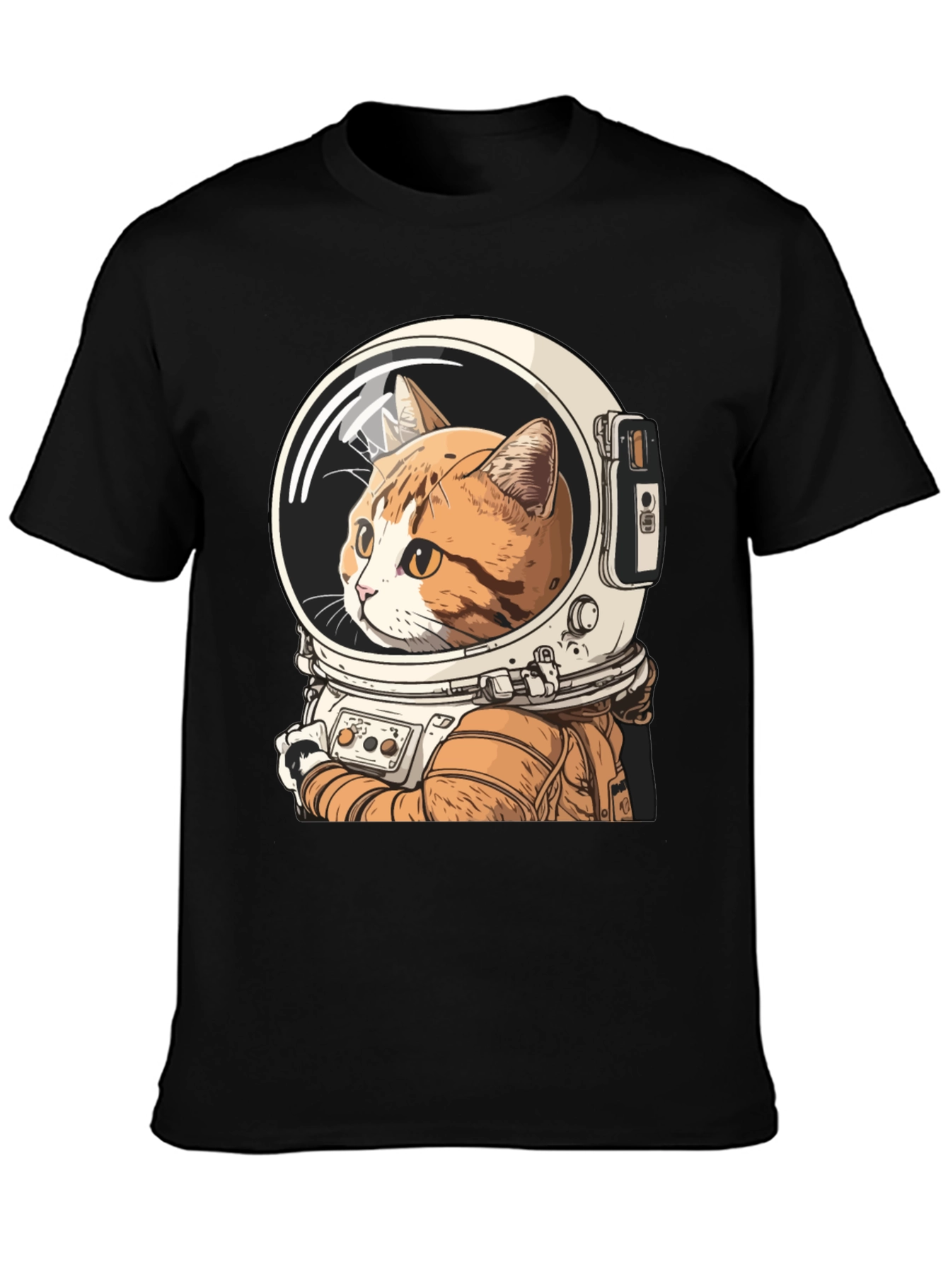 Cat Astronaut Graphic T-Shirt
