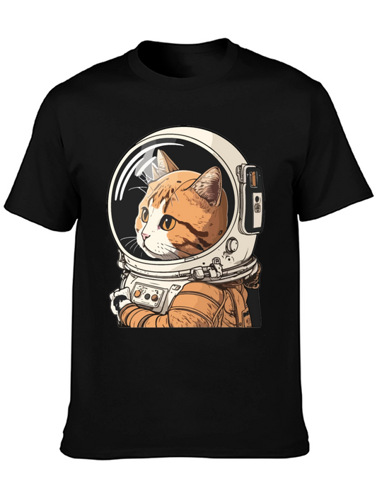 Cat Astronaut Graphic T-Shirt