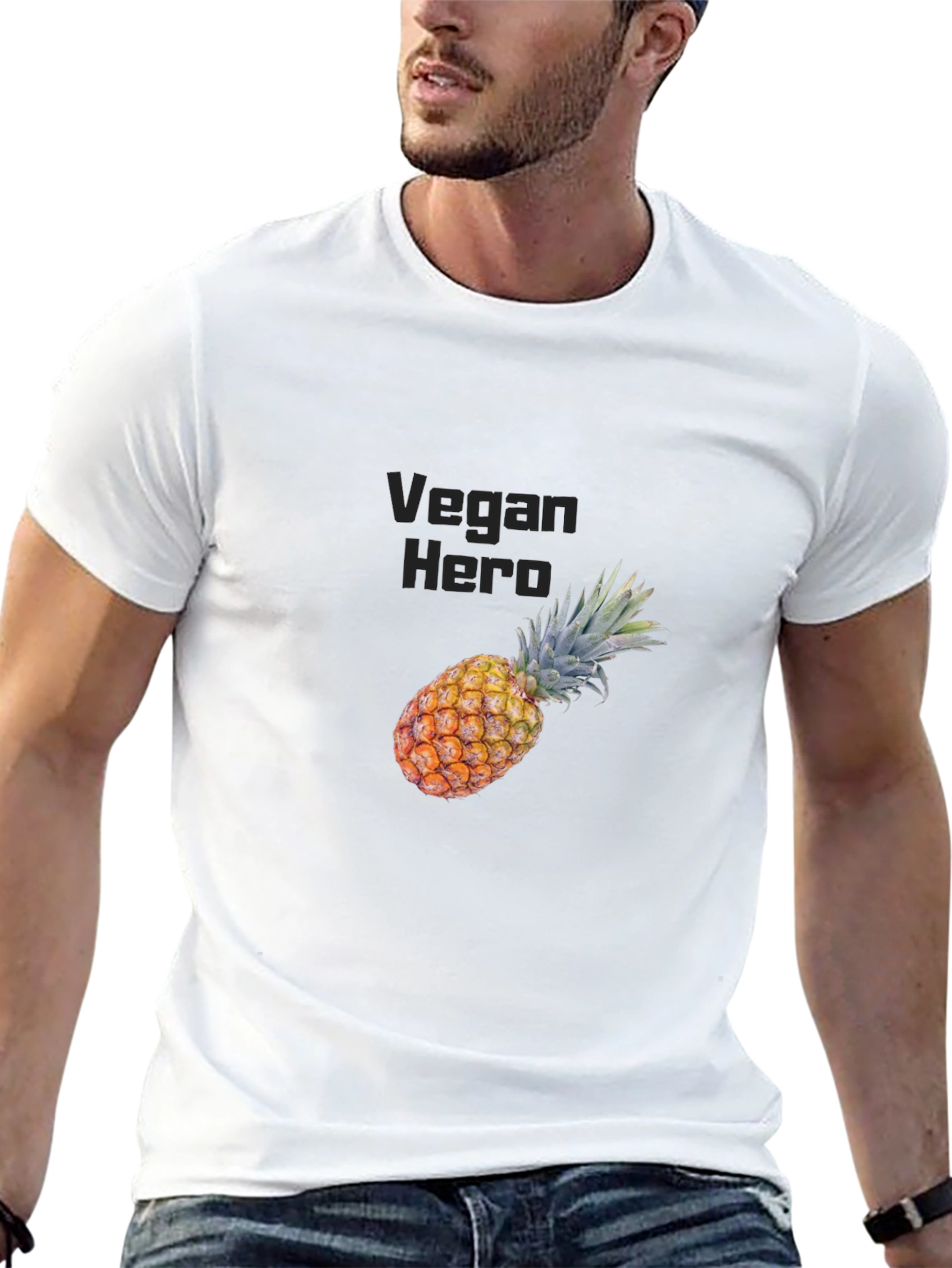Vegan Hero Pineapple Graphic Tee