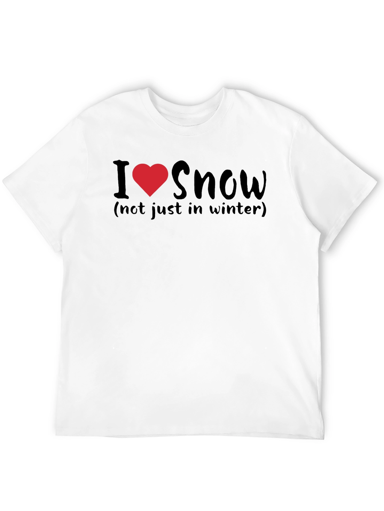 I Love Snow T-Shirt: Winter Fun Tee