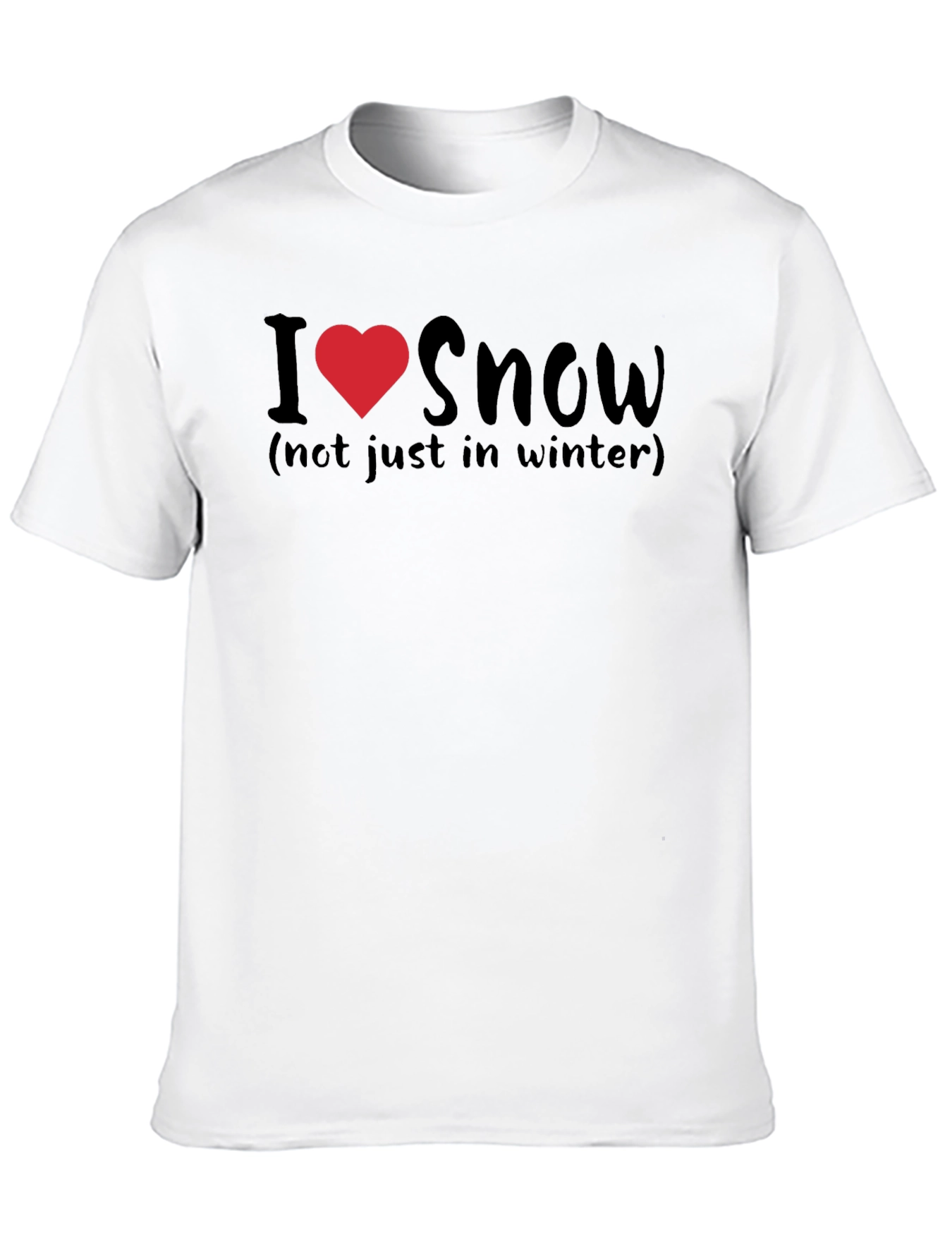 I Love Snow T-Shirt: Winter Fun Tee