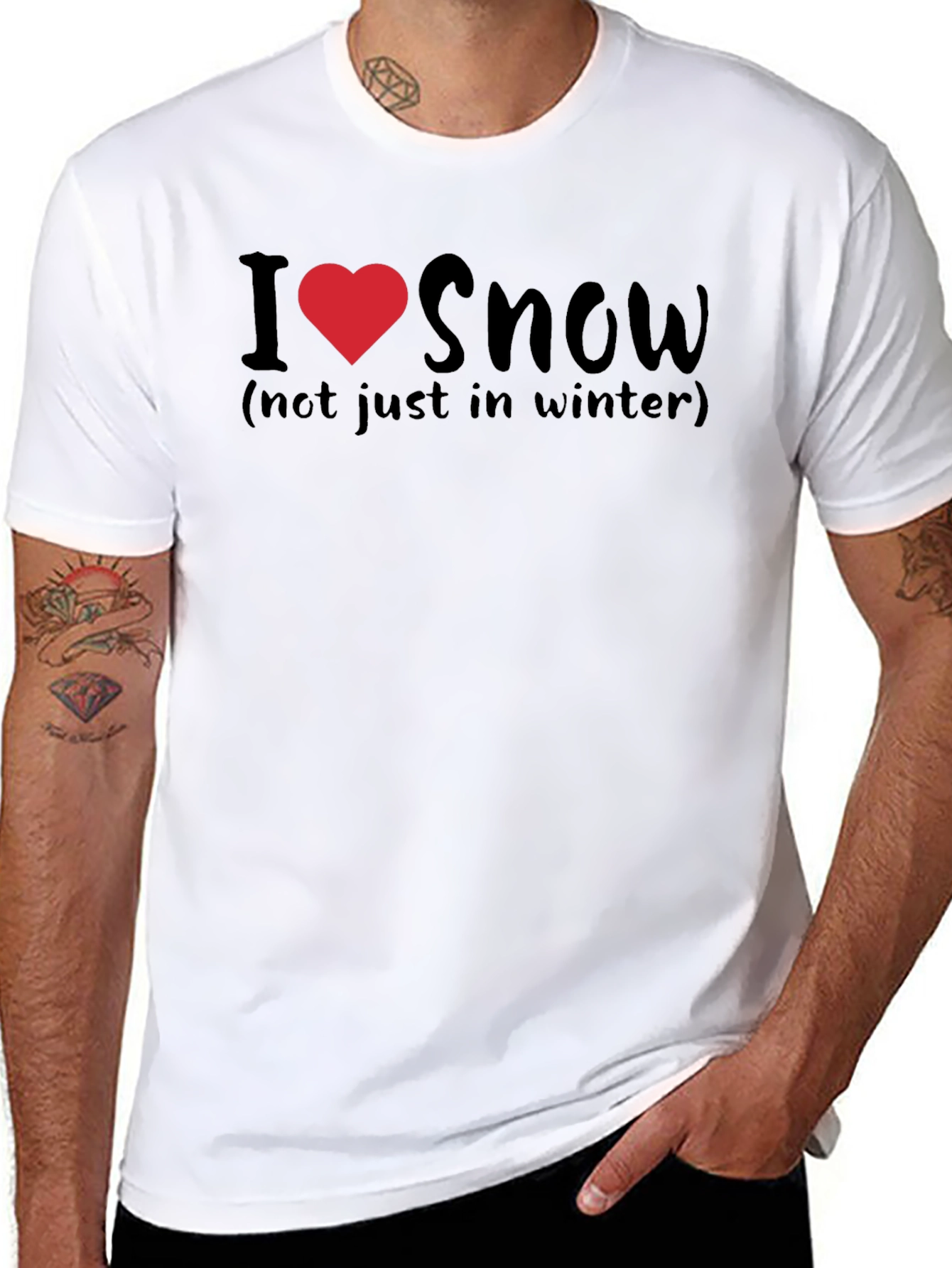 I Love Snow T-Shirt: Winter Fun Tee