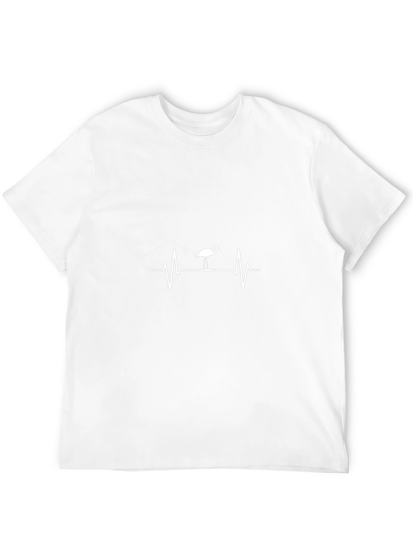 Flamingo Heartbeat Black T-Shirt