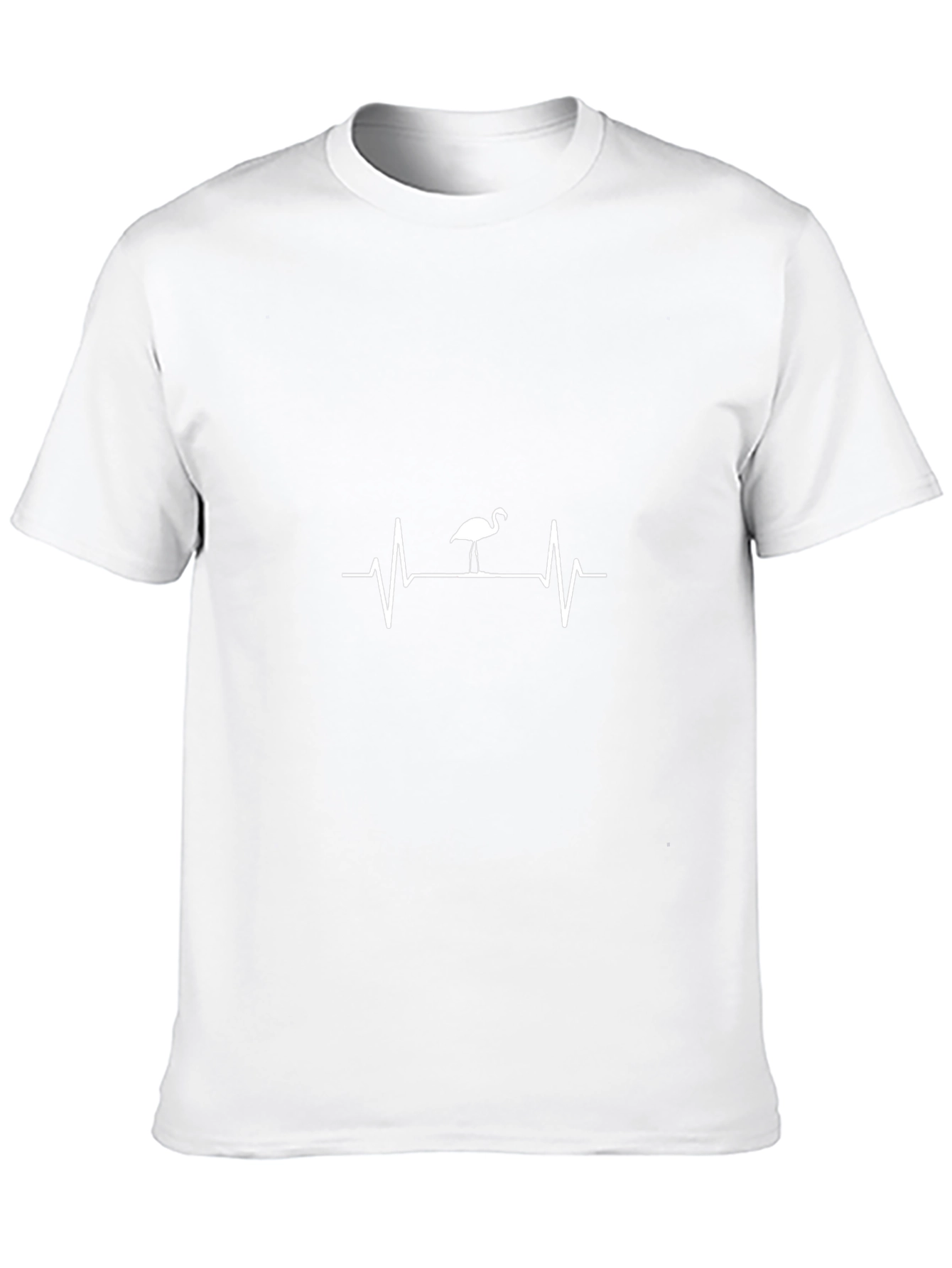 Flamingo Heartbeat Black T-Shirt