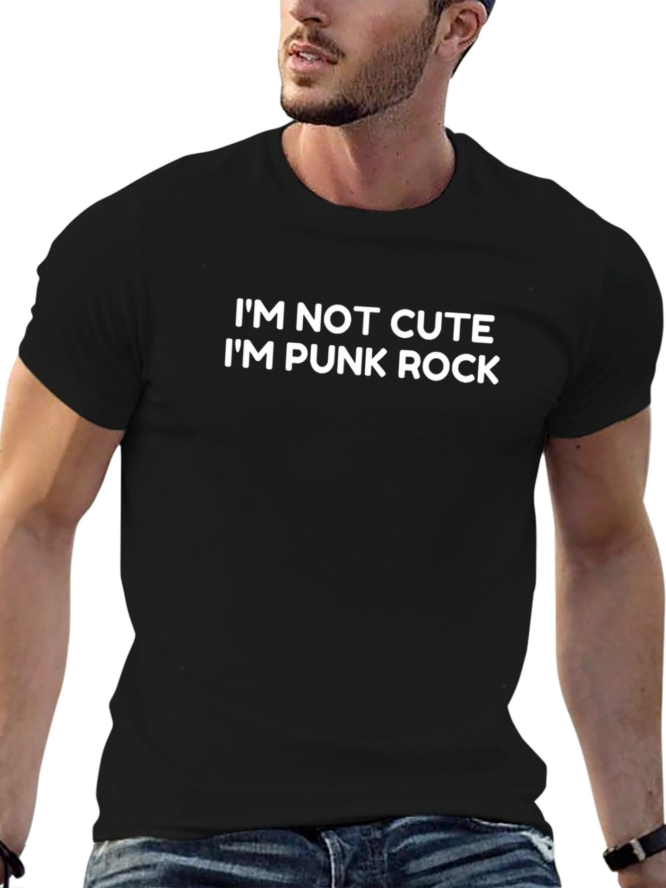 Im Not Cute Im Punk Rock Graphic T-Shirt