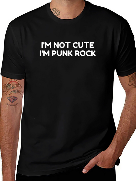 Im Not Cute Im Punk Rock Graphic T-Shirt