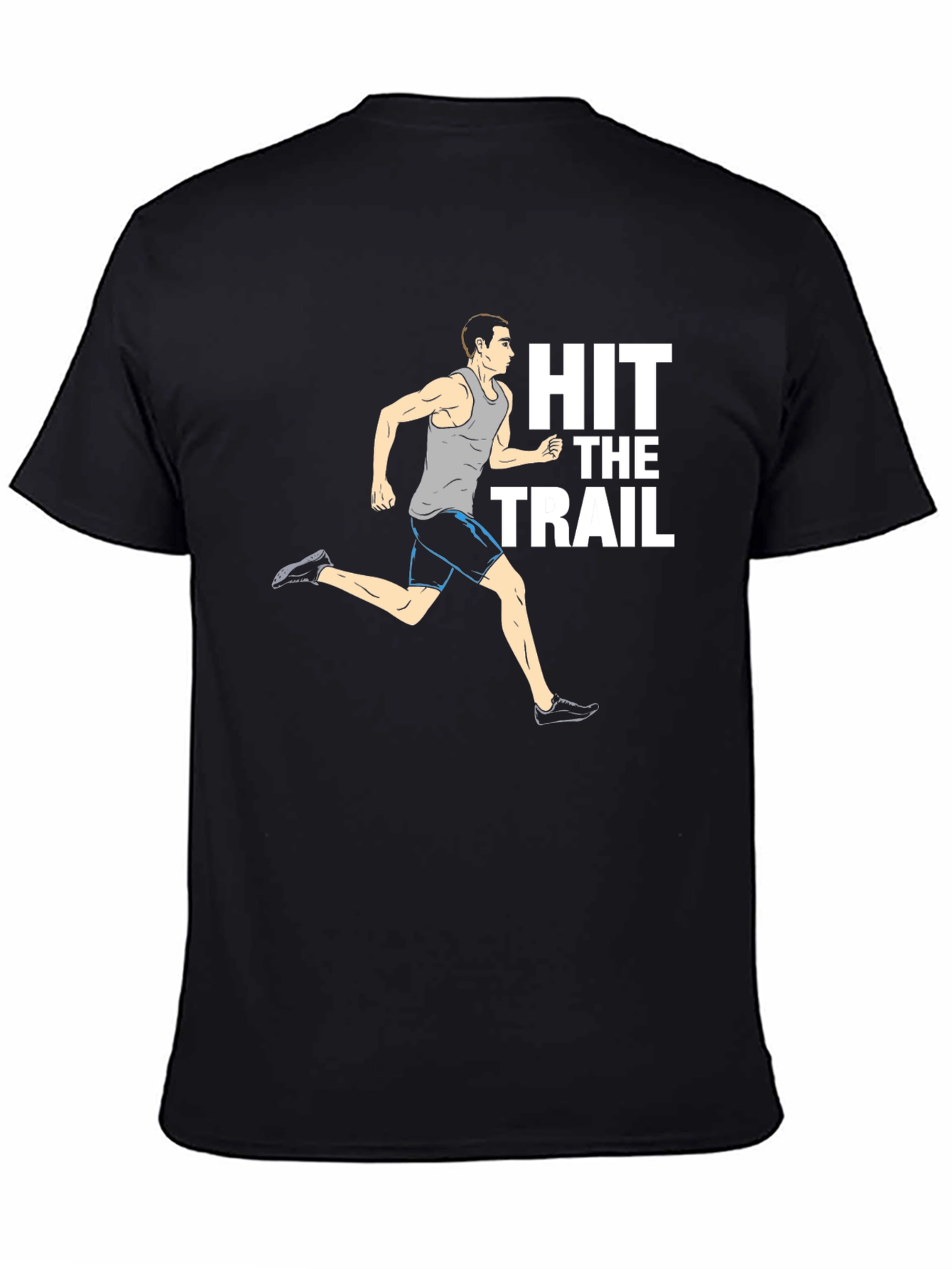 Hit the Trail Graphic Tee - Mens Black T-Shirt