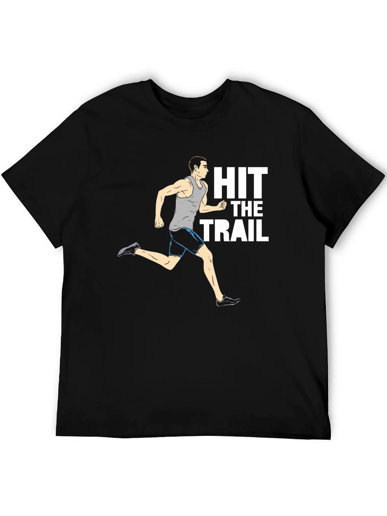 Hit the Trail Graphic Tee - Mens Black T-Shirt