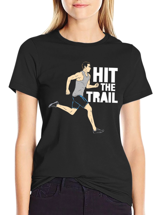 Hit the Trail Graphic Tee - Mens Black T-Shirt