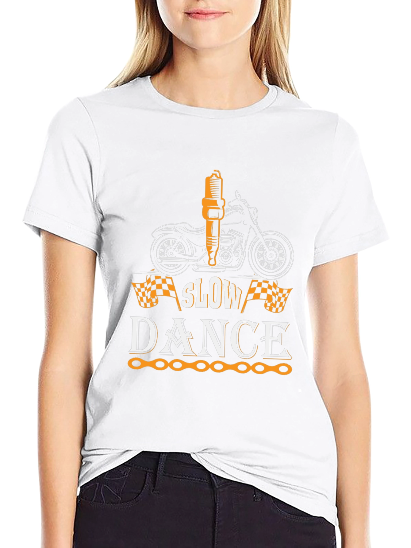 Slow Dance Motorcycle T-Shirt - Black