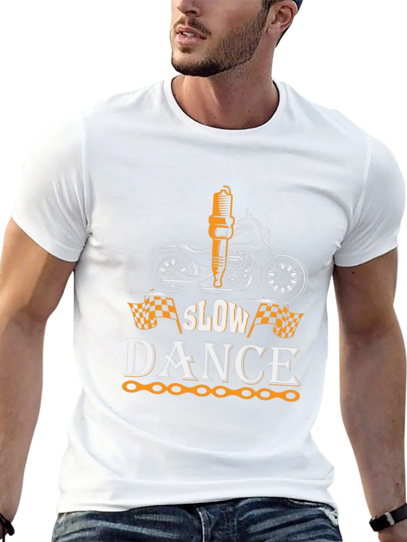 Slow Dance Motorcycle T-Shirt - Black