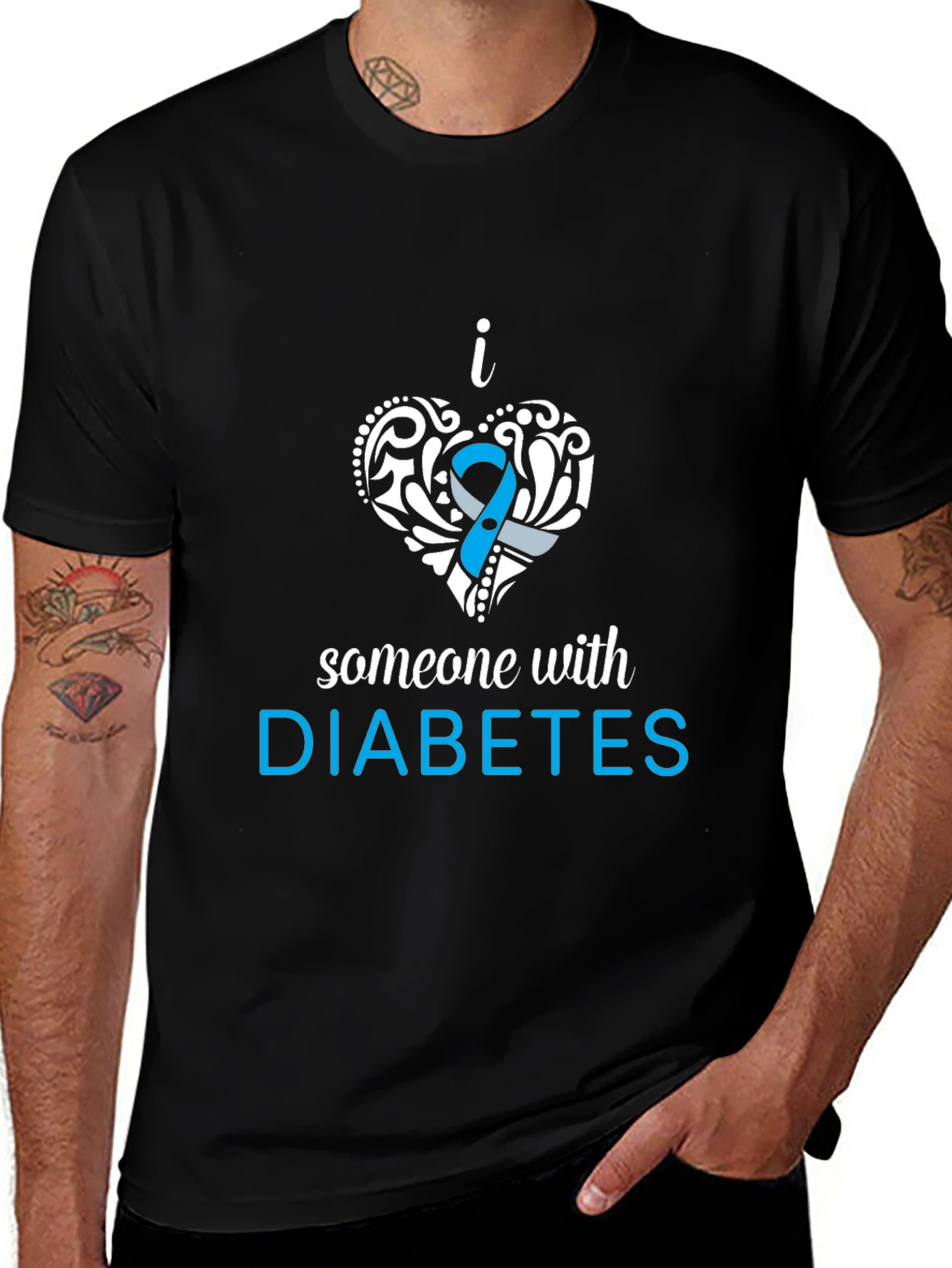 Diabetes Awareness T-Shirt - Support Someone With Diabetes
