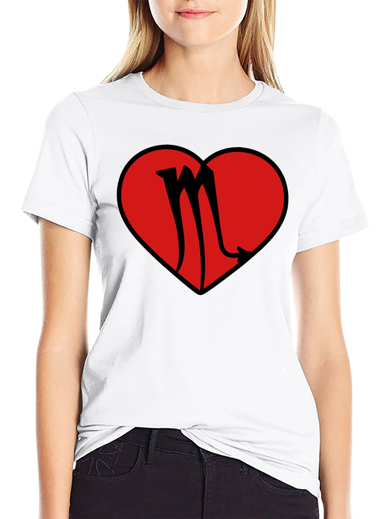 Scorpio Heart Graphic T-Shirt
