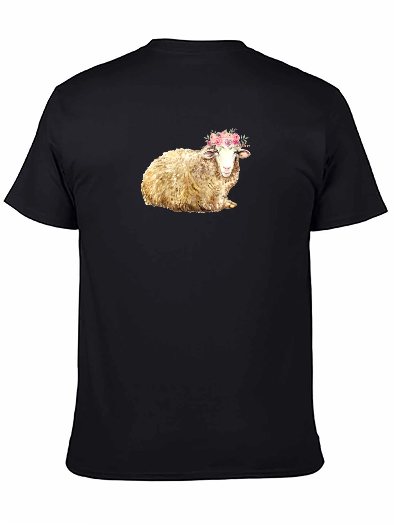 Floral Crown Sheep Graphic Tee