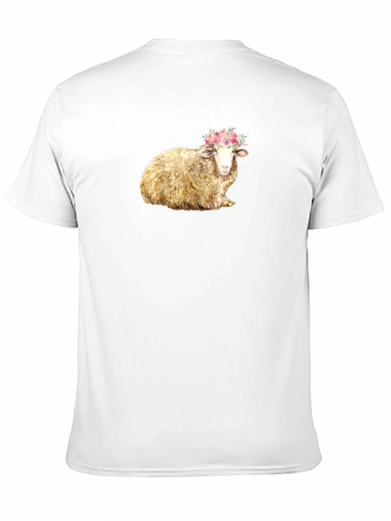 Floral Crown Sheep Graphic Tee