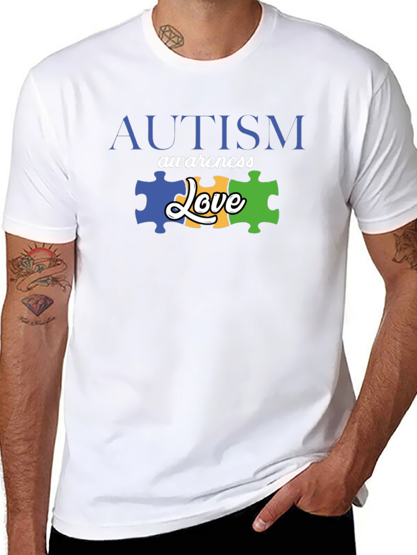 Autism Awareness Love Puzzle Piece T-Shirt