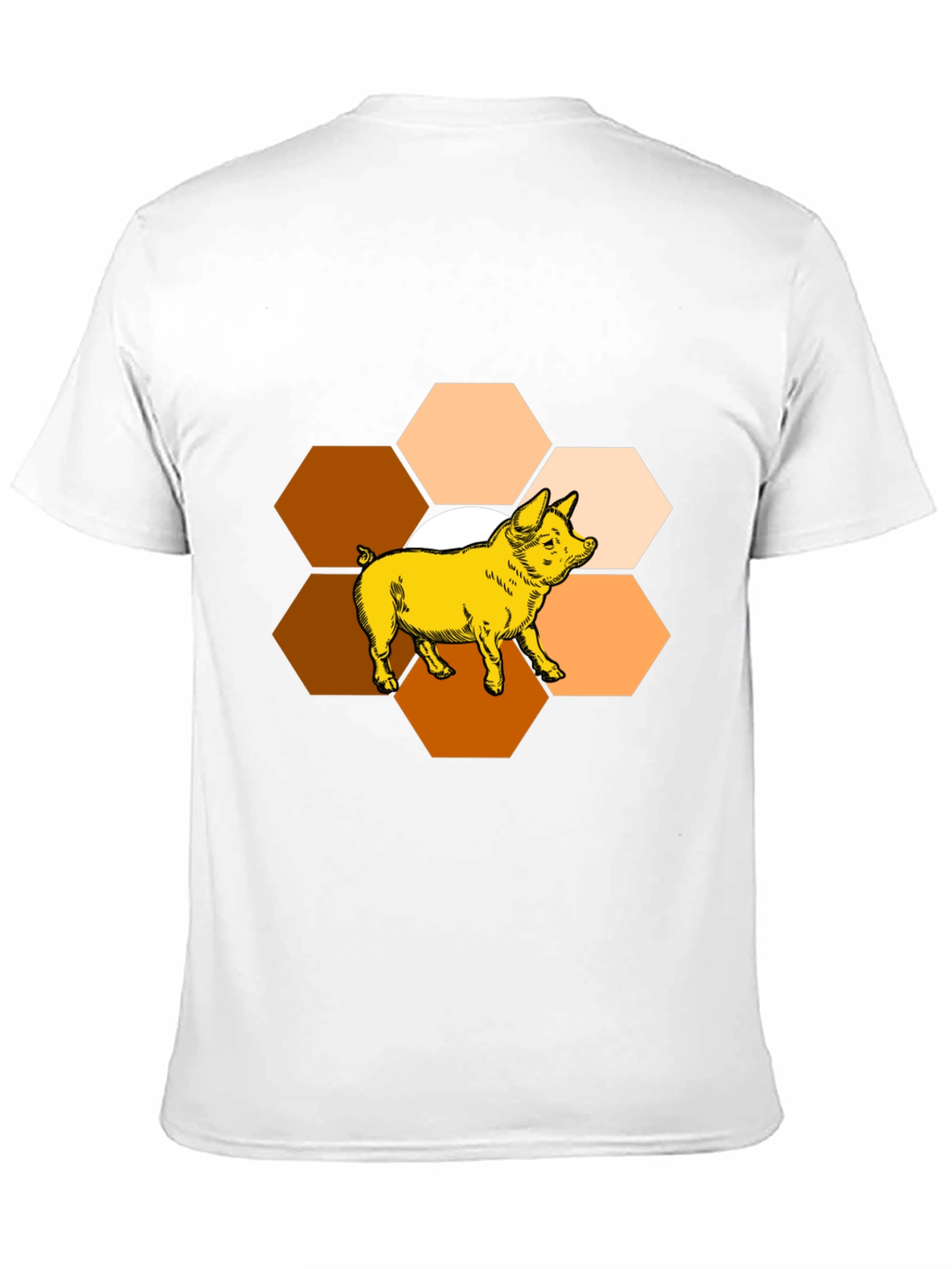 Honeycomb Pig Graphic Tee - Unique Design