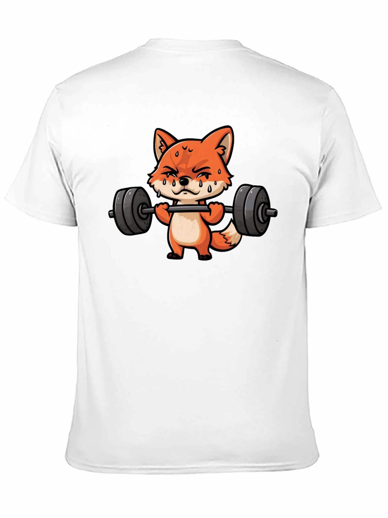 Fox Lifting Weights Black T-Shirt