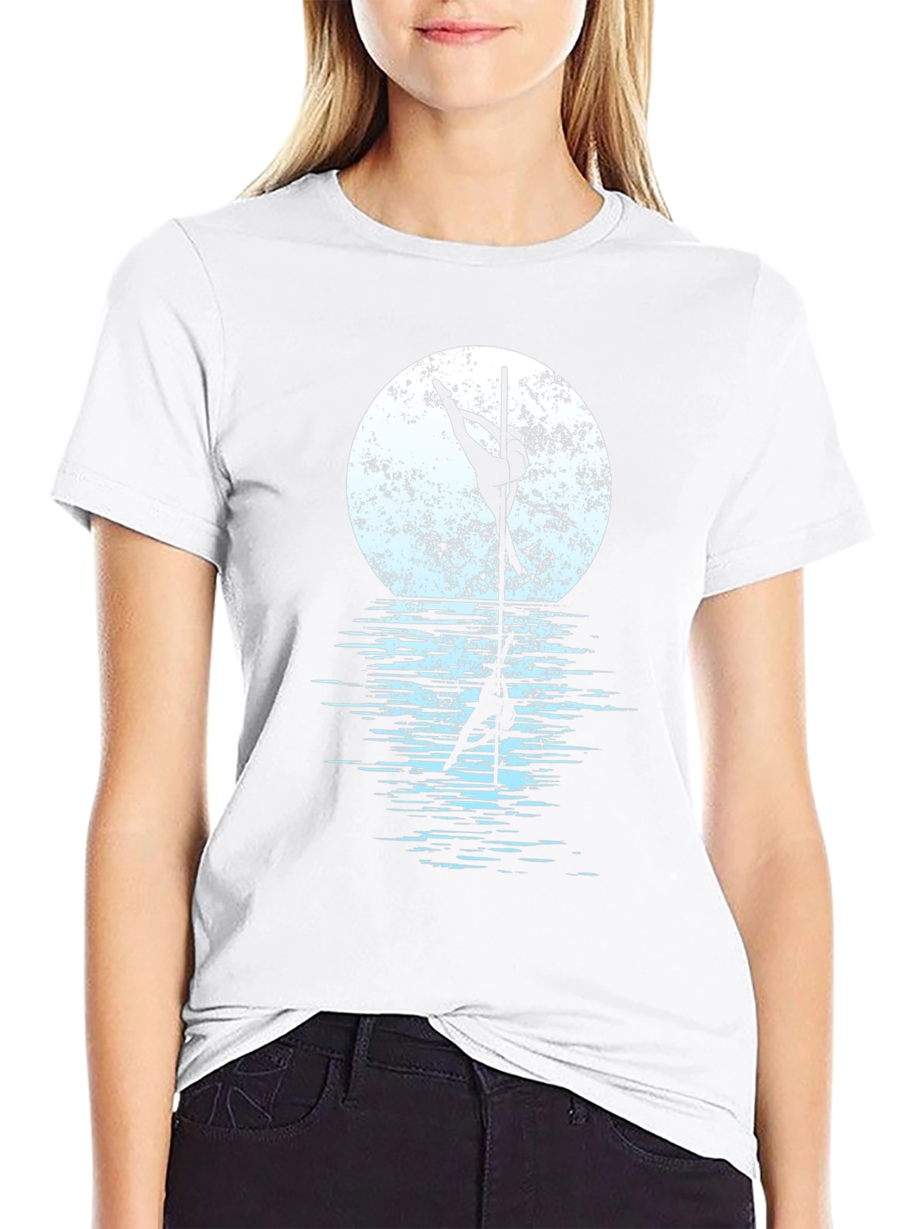 Pole Dancer Moon Reflection T-Shirt