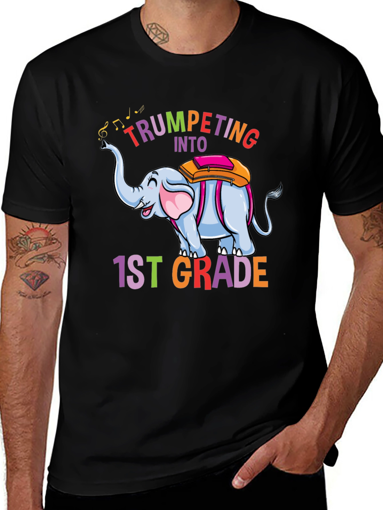 Trumpeting Into 1st Grade T-Shirt