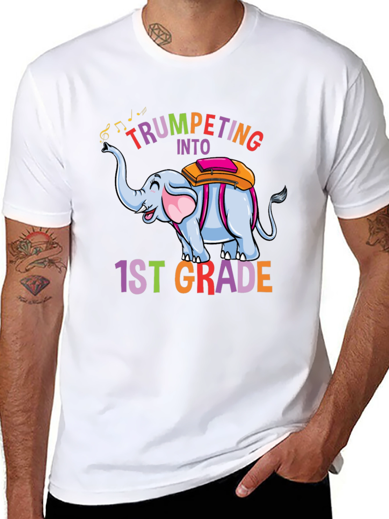 Trumpeting Into 1st Grade T-Shirt