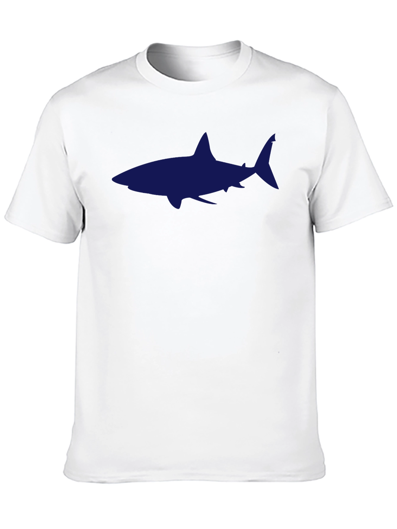 Mens Black T-Shirt with Shark Graphic