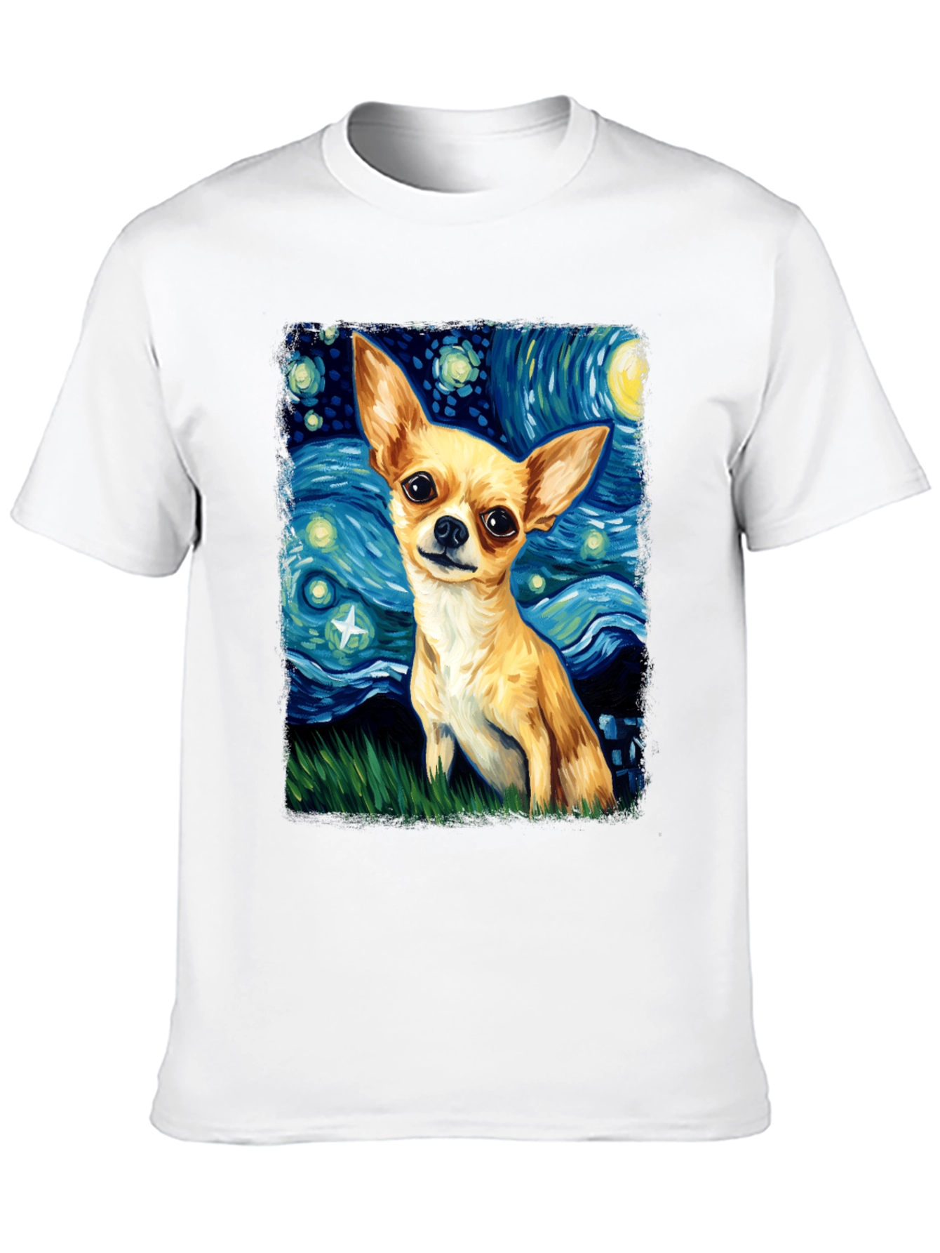 Starry Chihuahua T-Shirt - Artistic Dog Lover Tee