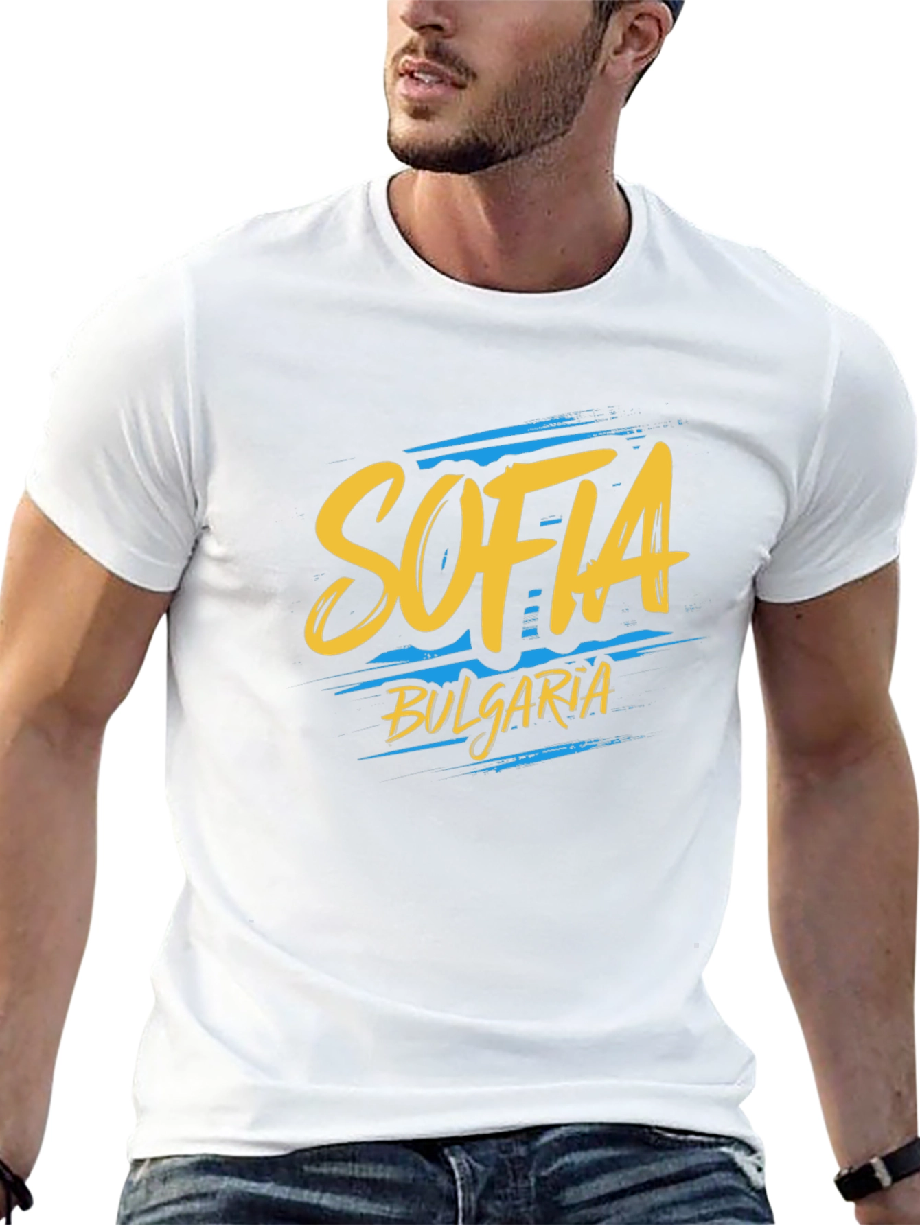 Sofia Bulgaria Graphic Tee - Black Cotton T-Shirt