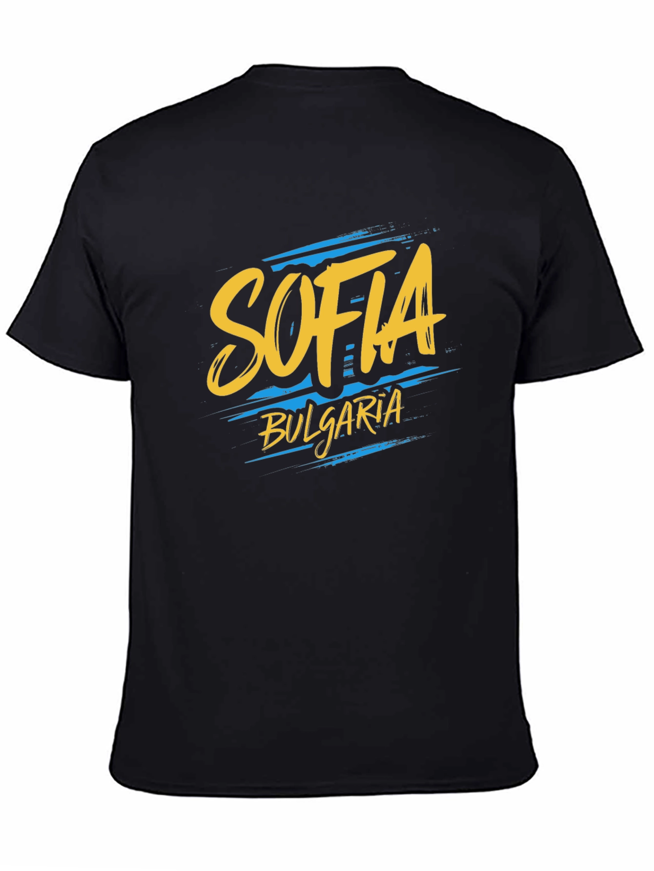 Sofia Bulgaria Graphic Tee - Black Cotton T-Shirt