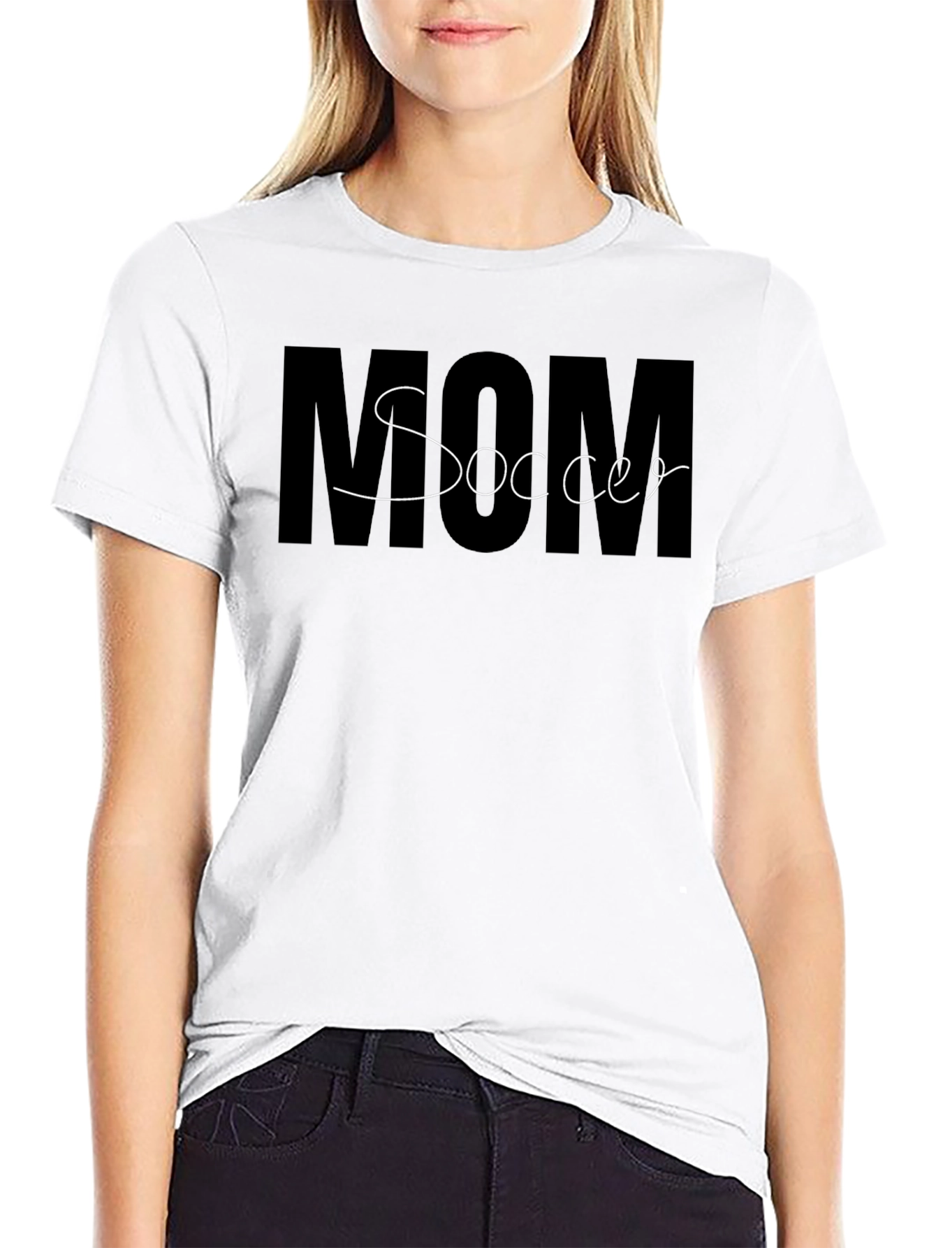 Soccer Mom Graphic Tee - Black Casual Shirt