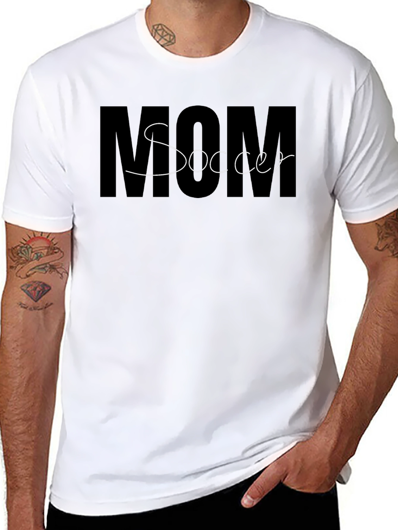 Soccer Mom Graphic Tee - Black Casual Shirt