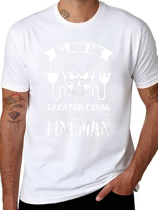 All Men Are Created Equal Lineman Graphic Tee