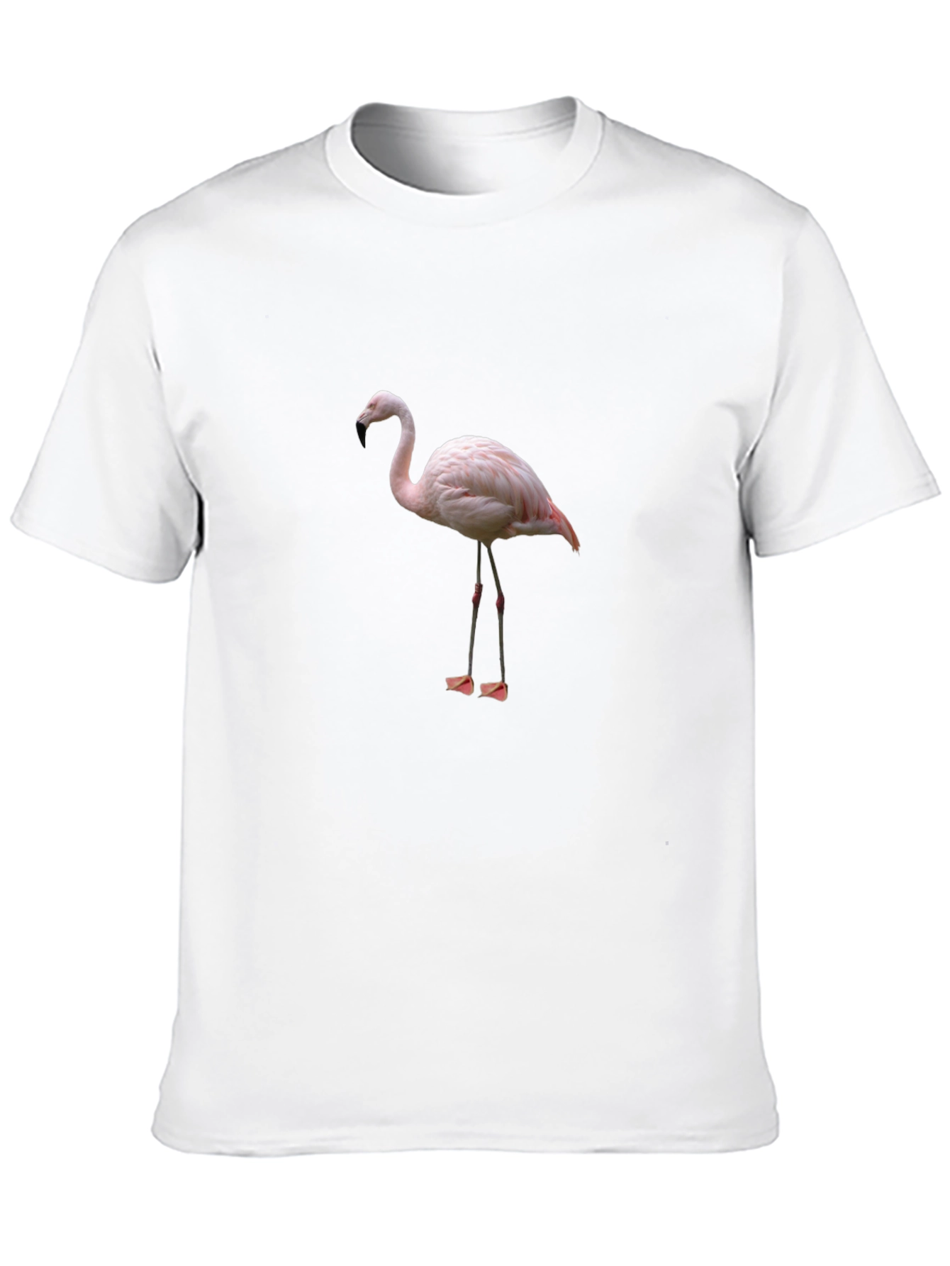 Flamingo Graphic T-Shirt - Black Cotton Blend