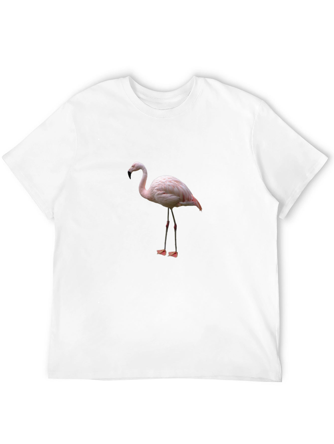Flamingo Graphic T-Shirt - Black Cotton Blend