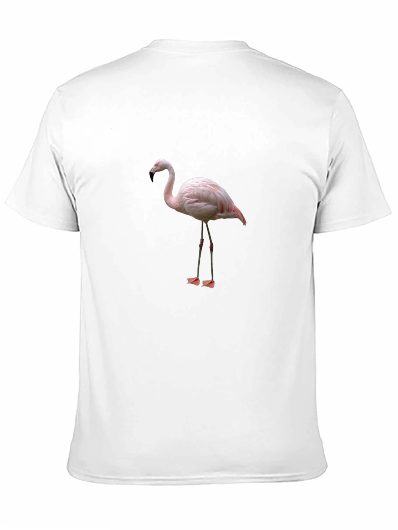 Flamingo Graphic T-Shirt - Black Cotton Blend