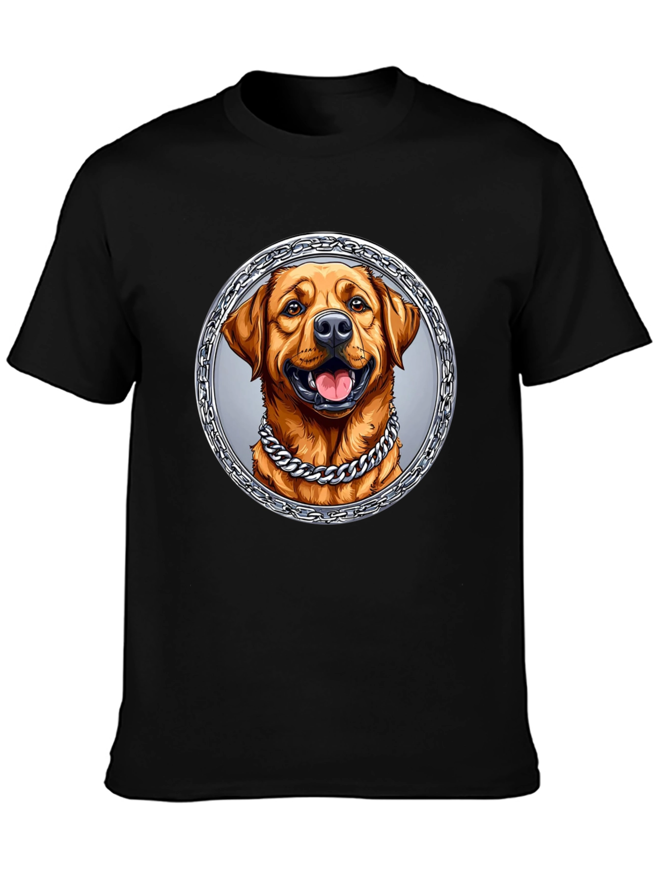 Dog Portrait Graphic Tee - Cool Chain Design
