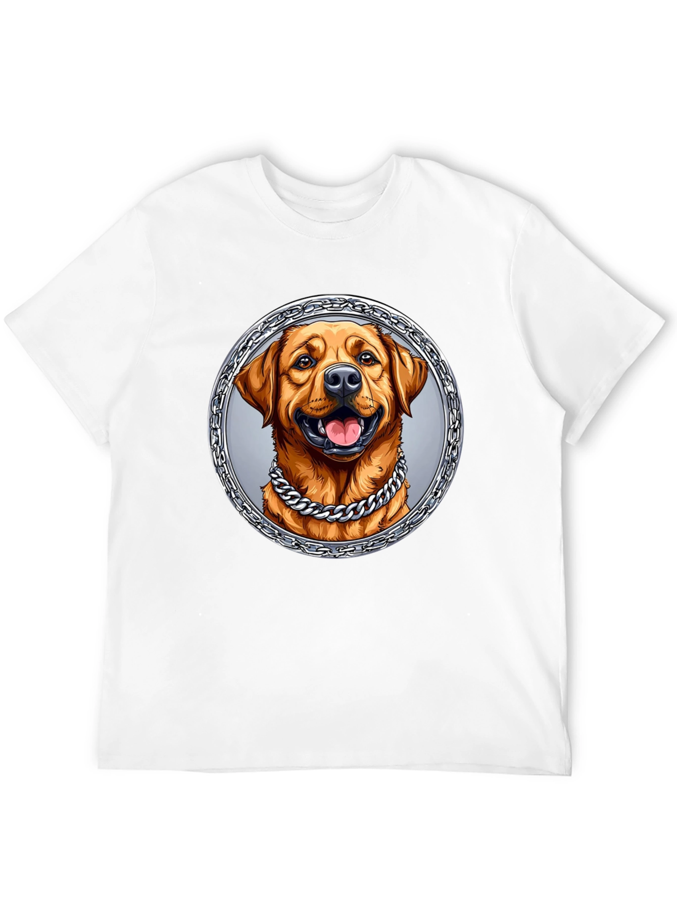 Dog Portrait Graphic Tee - Cool Chain Design