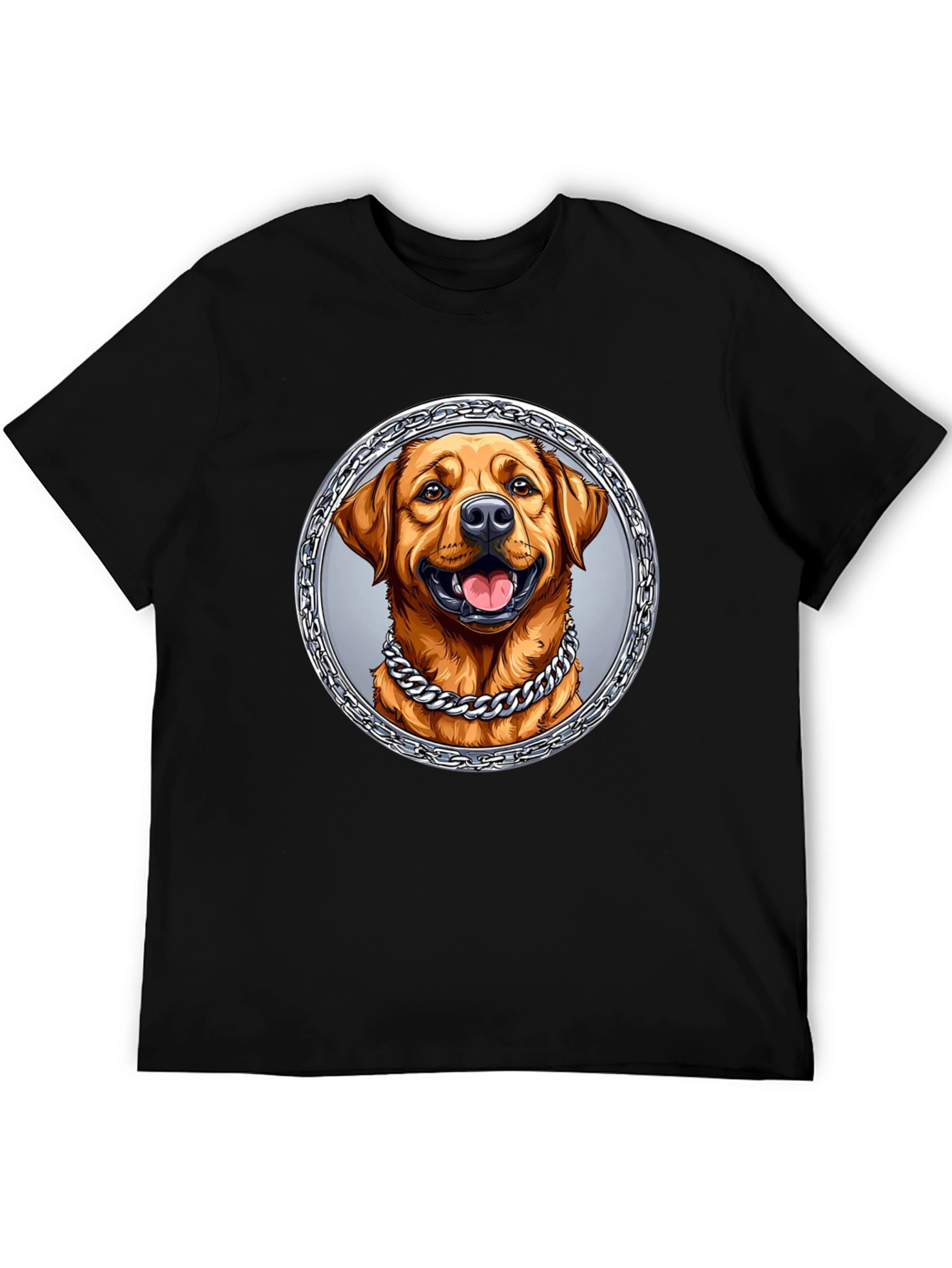 Dog Portrait Graphic Tee - Cool Chain Design