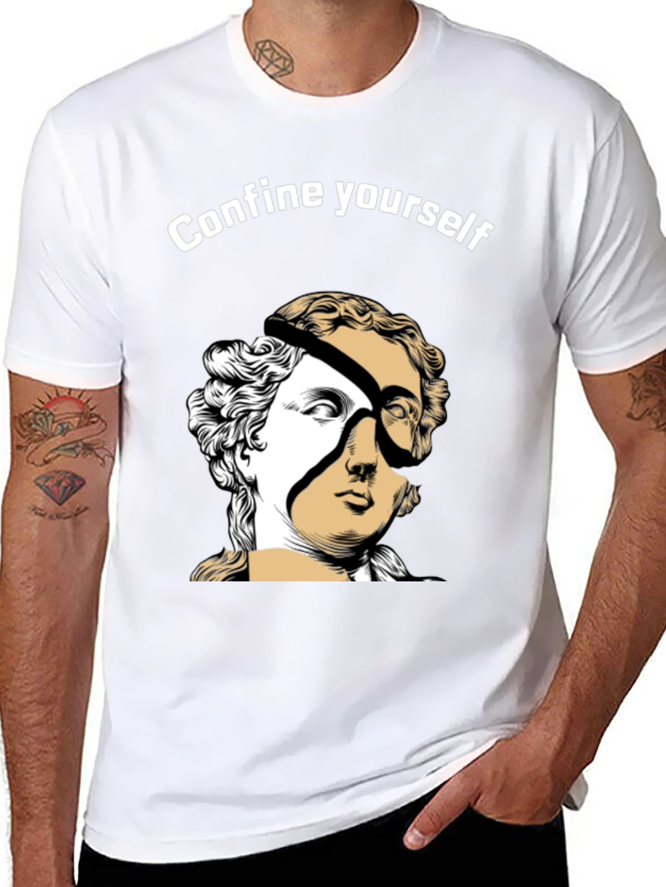 Confine Yourself Graphic Tee - Modern Art T-Shirt