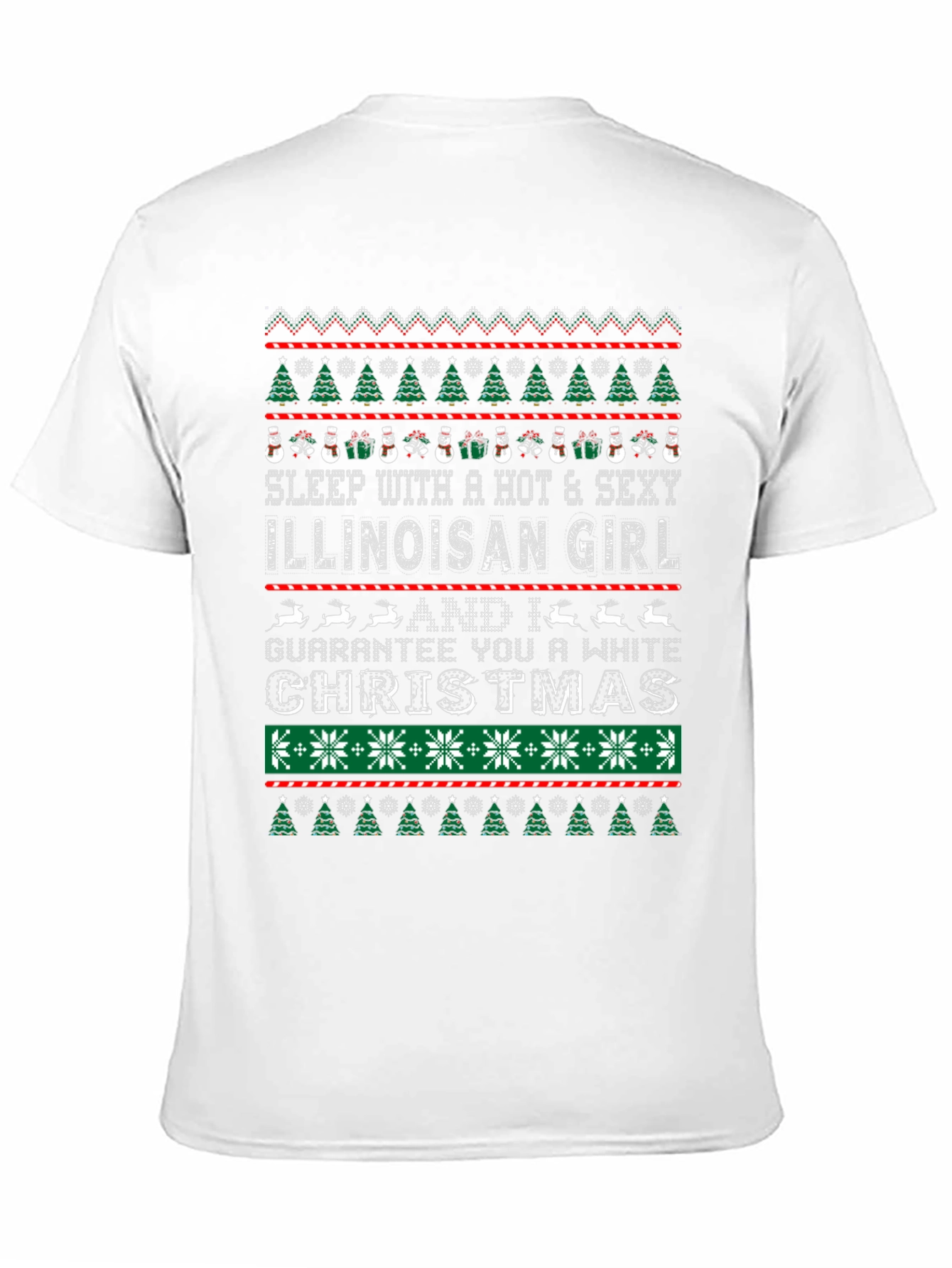 Illinoisan Girl Christmas T-Shirt