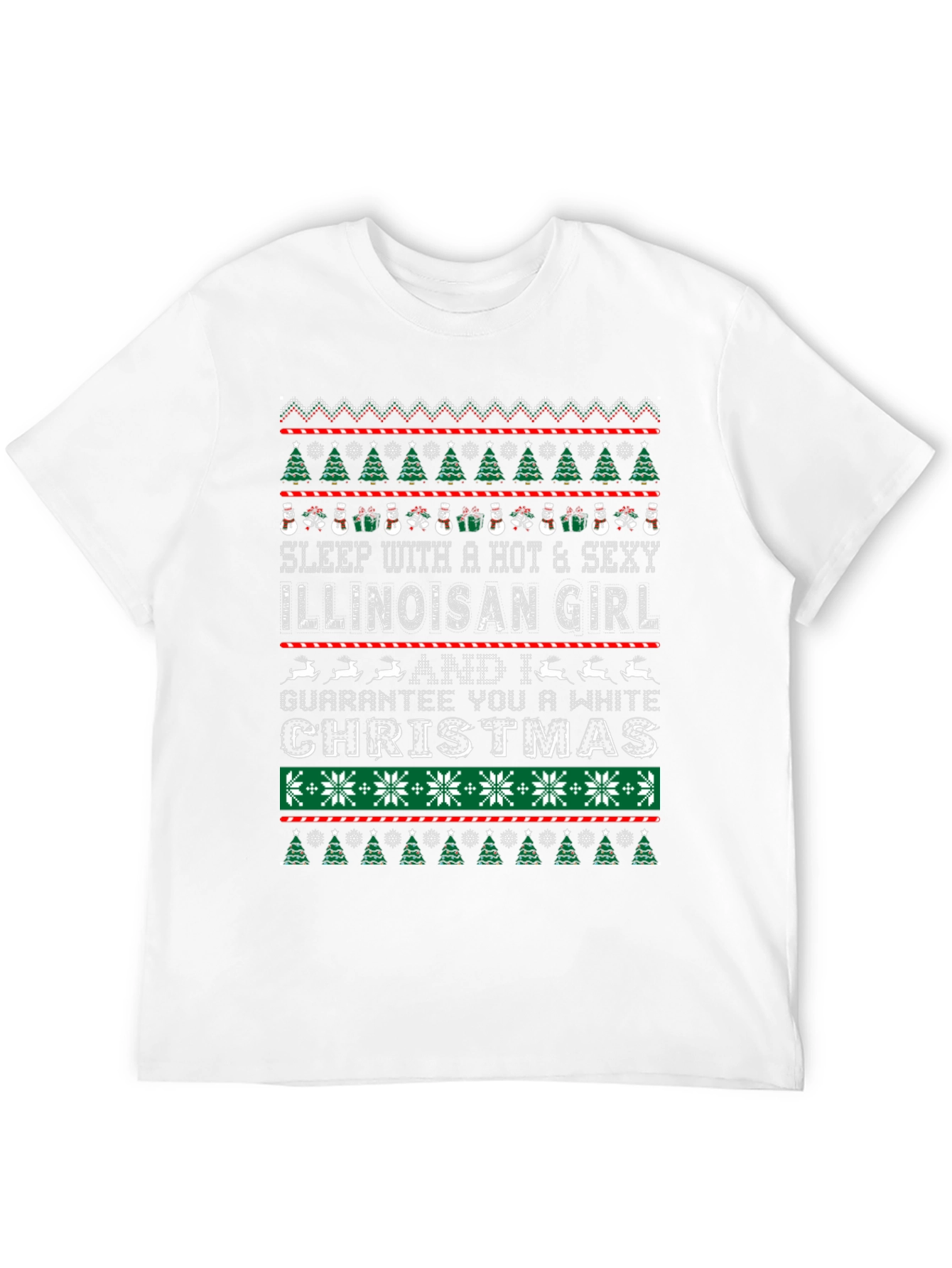 Illinoisan Girl Christmas T-Shirt