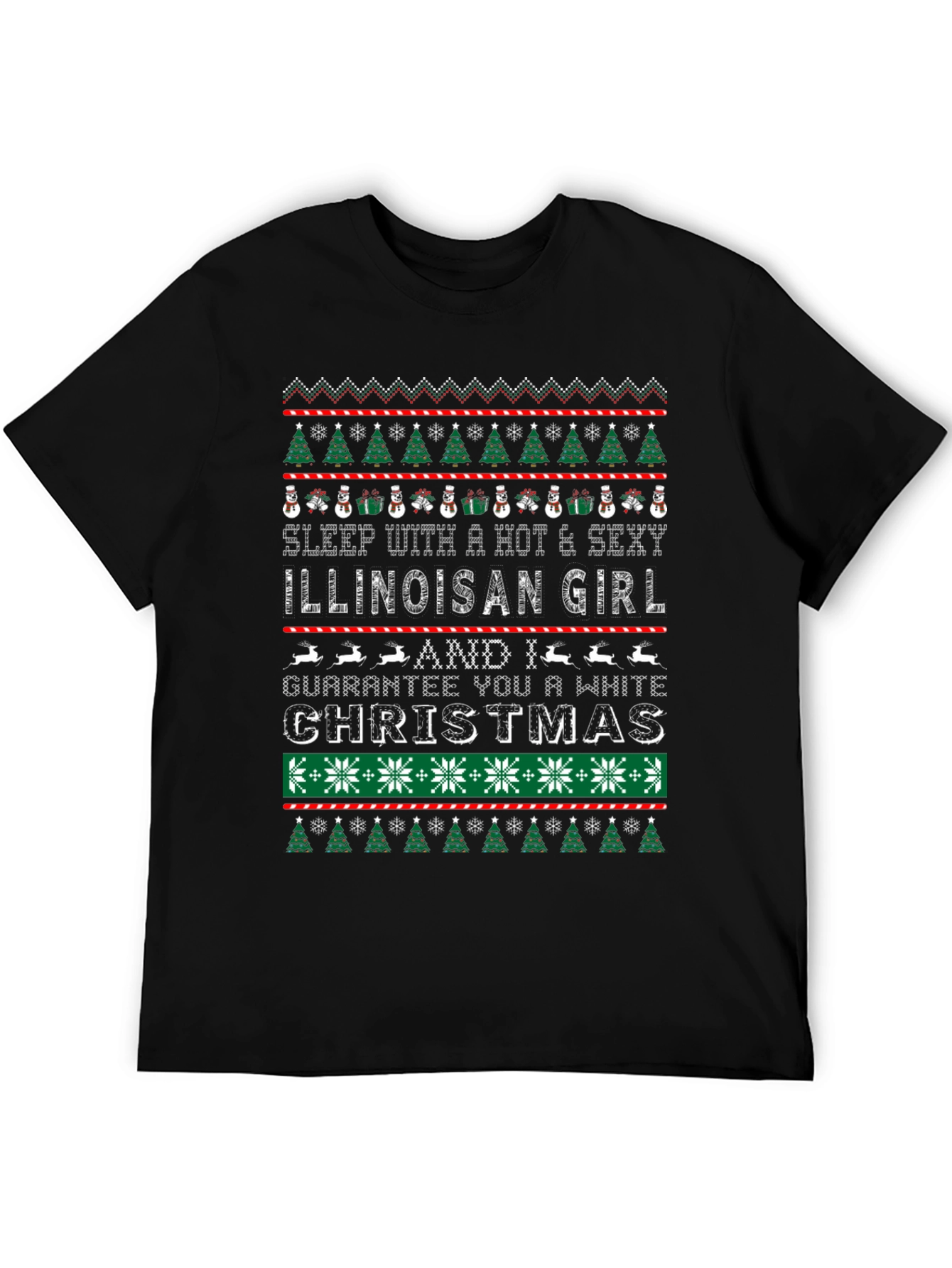 Illinoisan Girl Christmas T-Shirt
