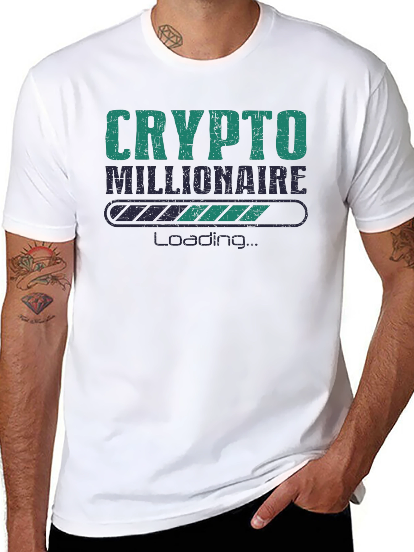 Crypto Millionaire Loading T-Shirt - Black