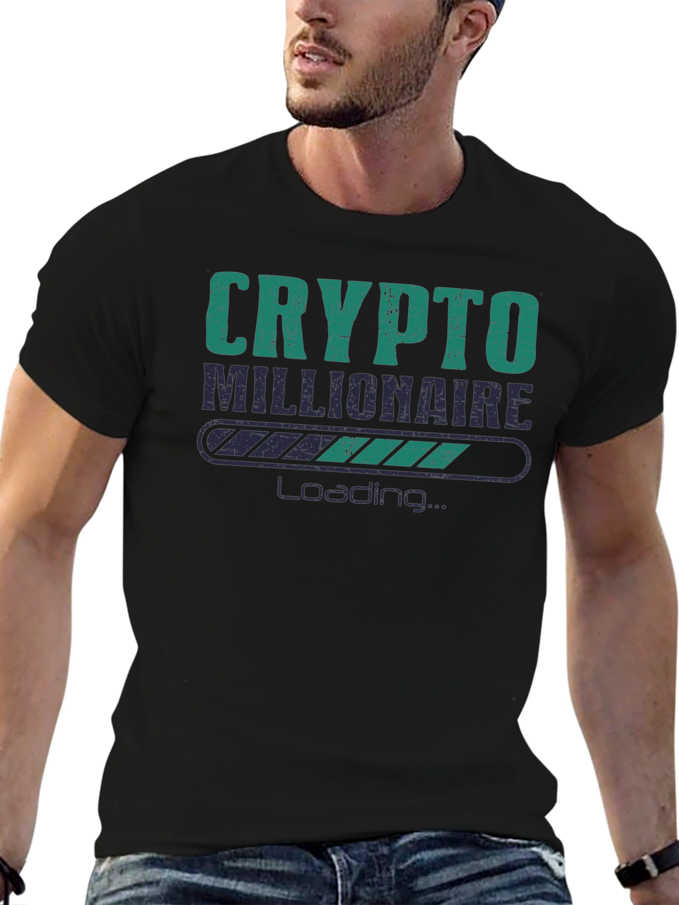 Crypto Millionaire Loading T-Shirt - Black