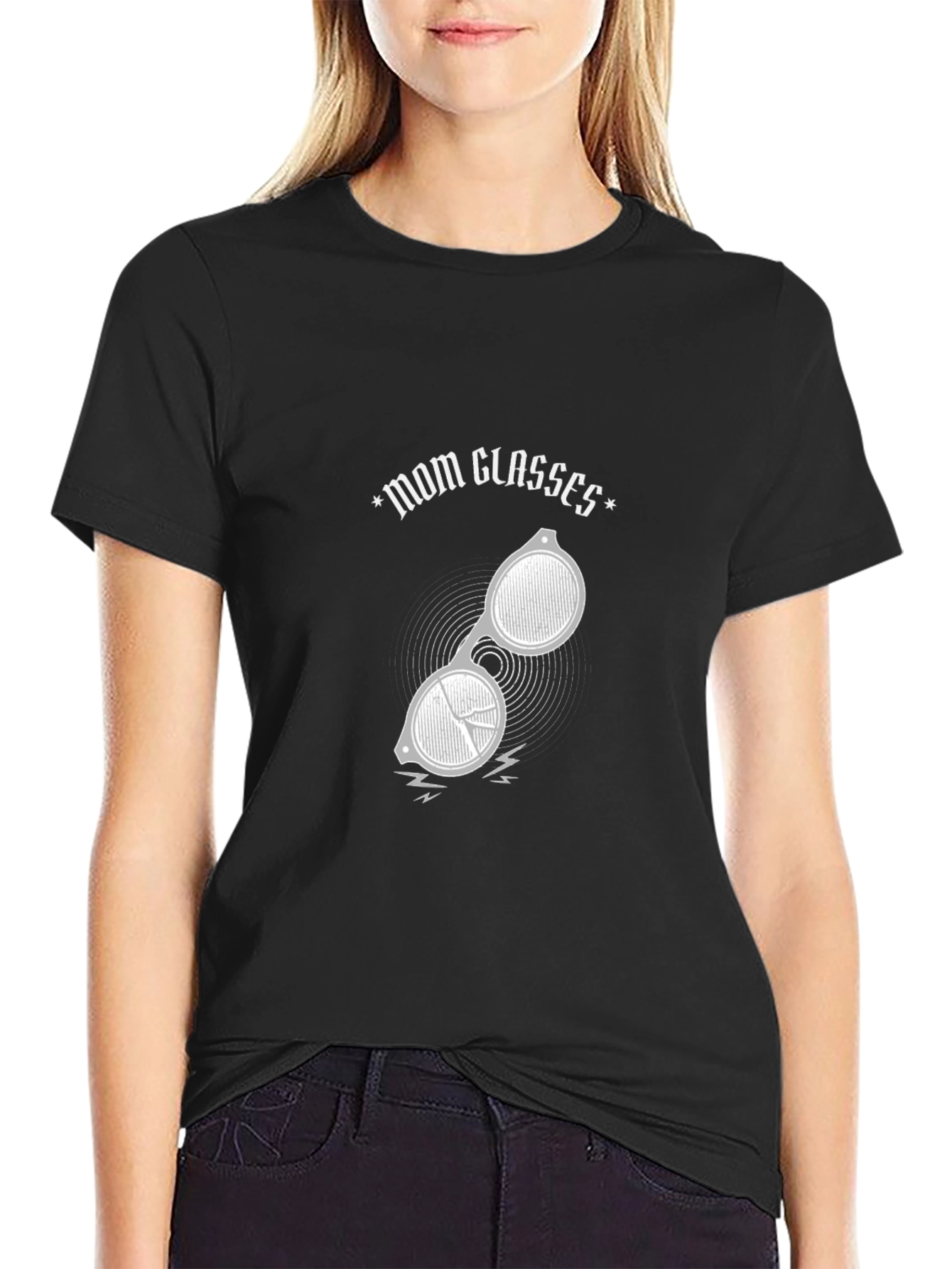 Mom Glasses Graphic T-Shirt