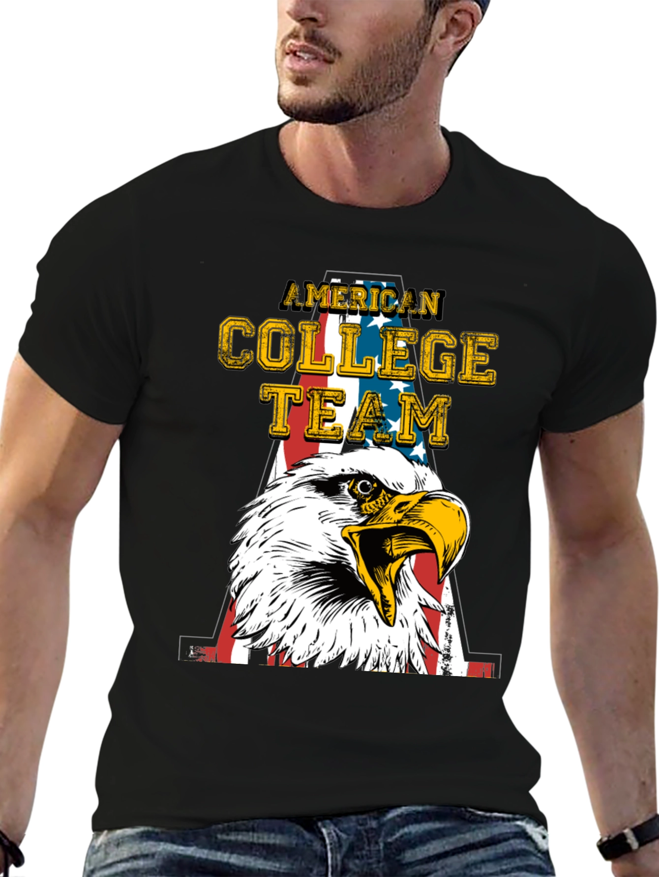 American College Team Eagle Graphic T-Shirt