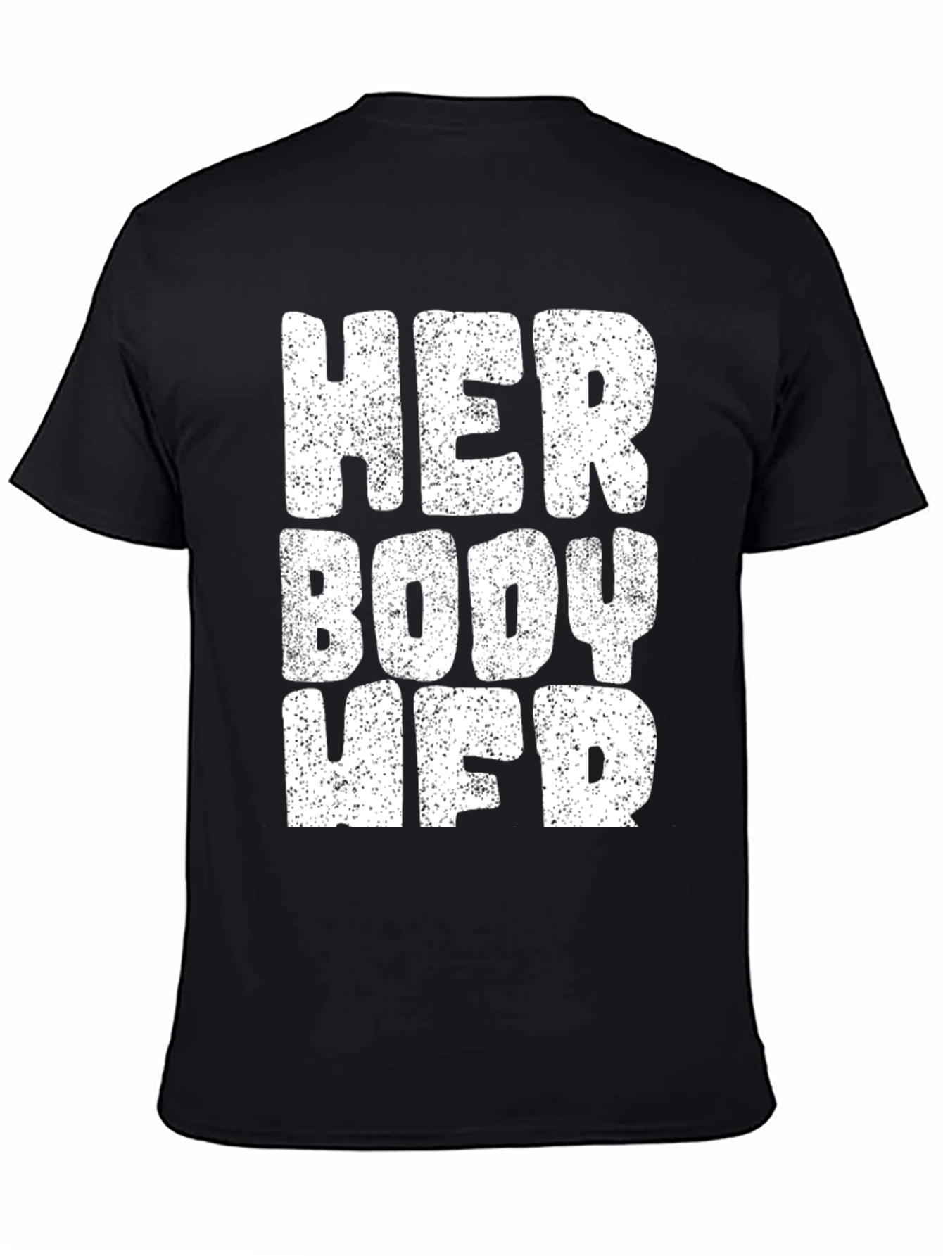 Her Body UFD T-Shirt - Black Cotton Graphic Tee