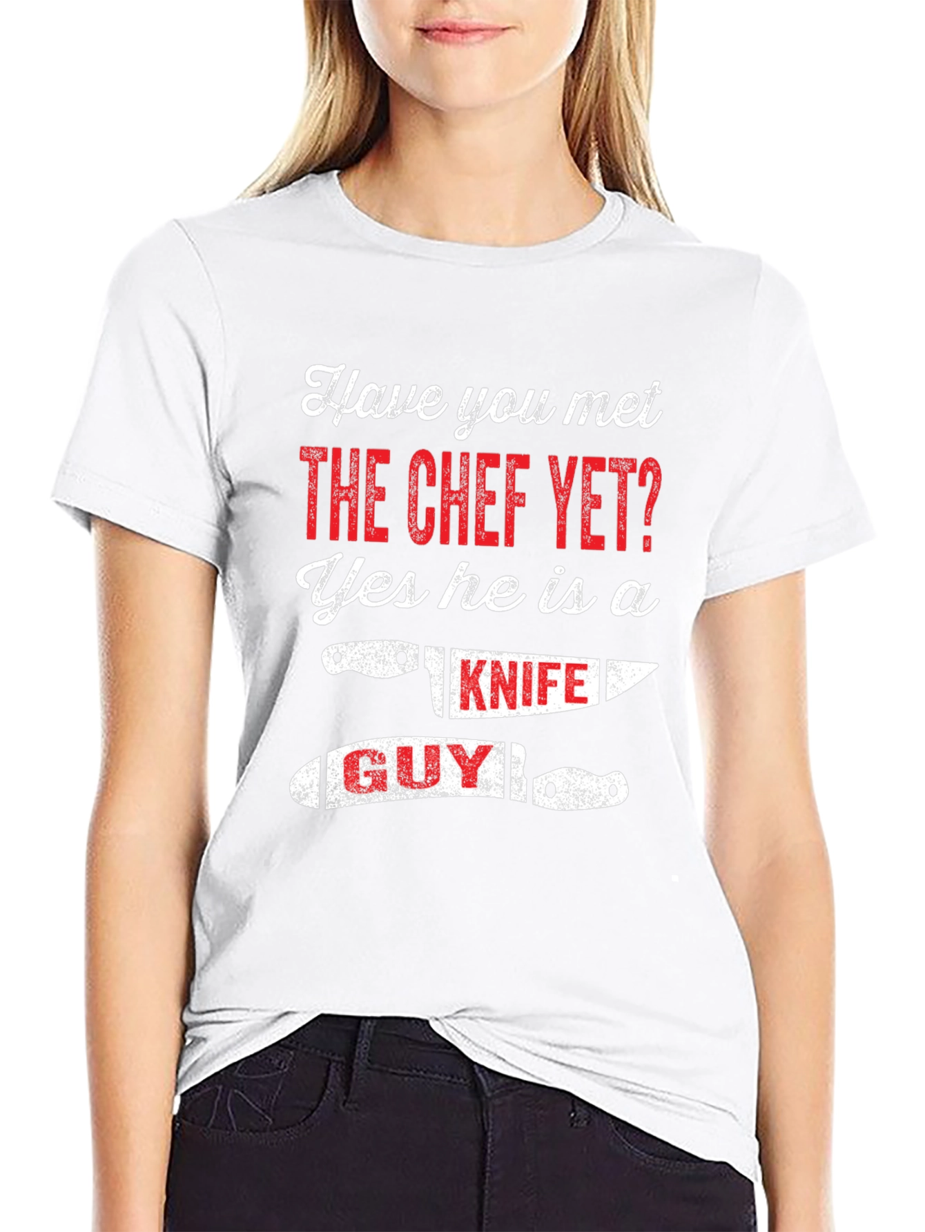 Chef Knife Guy Graphic Tee - Black Cotton T-Shirt