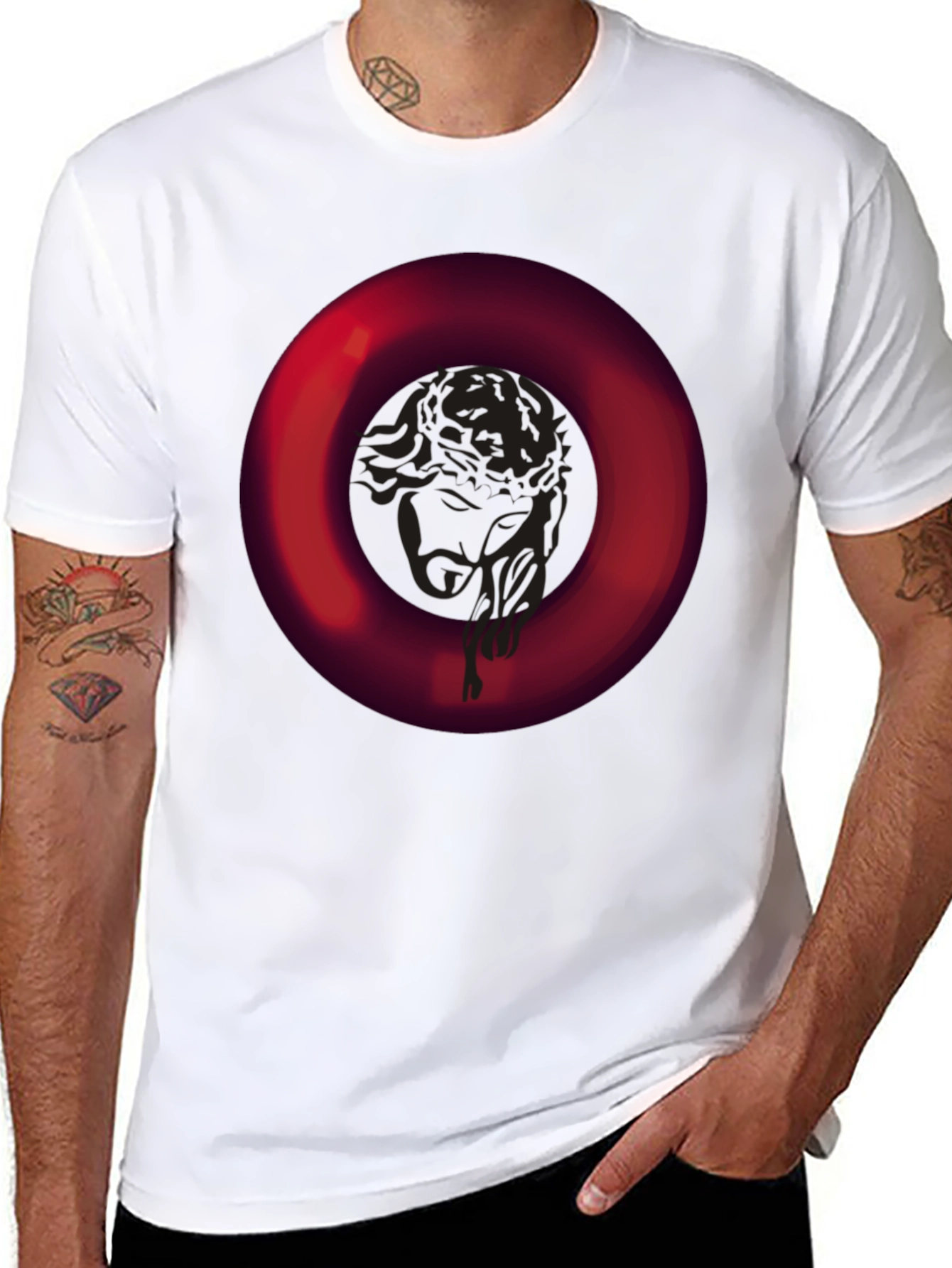 Bold Ring Graphic Tee - Modern Casual Style